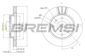 BREMS CD7142V - DISCHI FRENO - BRAKE DISCS