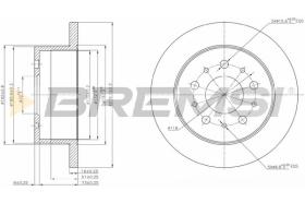 BREMS CD7144S - DISCHI FRENO - BRAKE DISCS