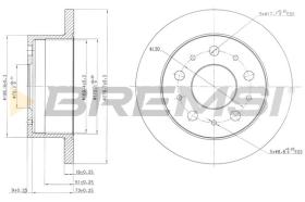 BREMS CD7145S - DISCHI FRENO - BRAKE DISCS