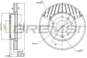 BREMS CD7146V - DISCHI FRENO - BRAKE DISCS