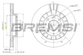 BREMS CD7147V - DISCHI FRENO - BRAKE DISCS