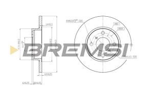 BREMS CD7148S - DISCHI FRENO - BRAKE DISCS