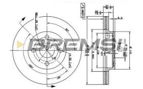 BREMS CD7149V - DISCHI FRENO - BRAKE DISCS