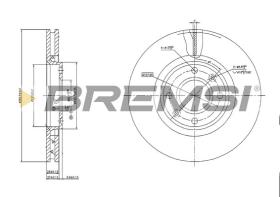 BREMS CD7152V - DISCHI FRENO - BRAKE DISCS