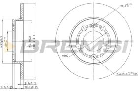 BREMS CD7155S - DISCHI FRENO - BRAKE DISCS