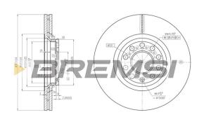 BREMS CD7156V - DISCHI FRENO - BRAKE DISCS