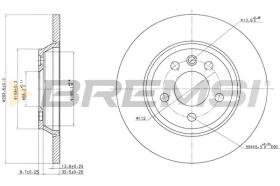 BREMS CD7158S - DISCHI FRENO - BRAKE DISCS