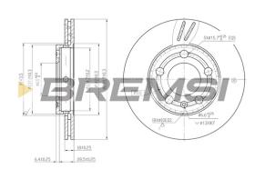 BREMS CD7164V - DISCHI FRENO - BRAKE DISCS