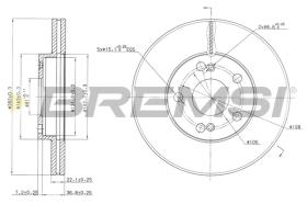 BREMS CD7167V - DISCHI FRENO - BRAKE DISCS