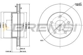 BREMS CD7169V - DISCHI FRENO - BRAKE DISCS