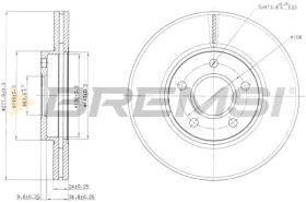 BREMS CD7172V - DISCHI FRENO - BRAKE DISCS