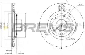 BREMS CD7173V - DISCHI FRENO - BRAKE DISCS