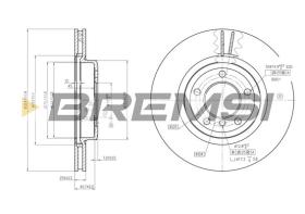 BREMS CD7174V - DISCHI FRENO - BRAKE DISCS