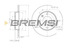 BREMS CD7178S - DISCHI FRENO - BRAKE DISCS