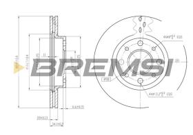 BREMS CD7179V - DISCHI FRENO - BRAKE DISCS