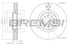 BREMS CD7180V - DISCHI FRENO - BRAKE DISCS