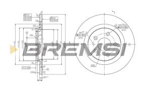 BREMS CD7181S - DISCHI FRENO - BRAKE DISCS