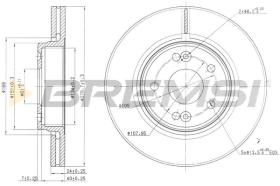 BREMS CD7182V - DISCHI FRENO - BRAKE DISCS