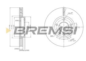 BREMS CD7191V - DISCHI FRENO - BRAKE DISCS