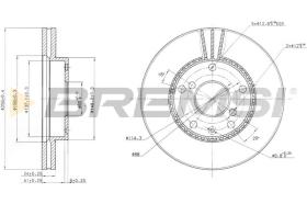 BREMS CD7192V - DISCHI FRENO - BRAKE DISCS