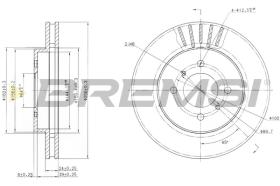 BREMS CD7193V - DISCHI FRENO - BRAKE DISCS