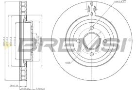 BREMS CD7200V - DISCHI FRENO - BRAKE DISCS