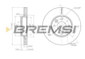 BREMS CD7201V - DISCHI FRENO - BRAKE DISCS