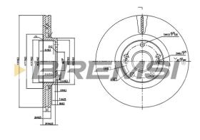 BREMS CD7205V - DISCHI FRENO - BRAKE DISCS