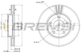 BREMS CD7209V - DISCHI FRENO - BRAKE DISCS