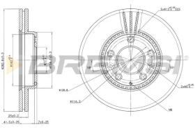 BREMS CD7210V - DISCHI FRENO - BRAKE DISCS