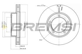 BREMS CD7211V - DISCHI FRENO - BRAKE DISCS