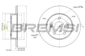 BREMS CD7213S - DISCHI FRENO - BRAKE DISCS