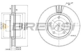 BREMS CD7214V - DISCHI FRENO - BRAKE DISCS