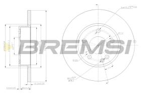 BREMS CD7219S - DISCHI FRENO - BRAKE DISCS