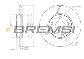 BREMS CD7220V - DISCHI FRENO - BRAKE DISCS