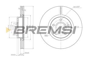 BREMS CD7225V - DISCHI FRENO - BRAKE DISCS