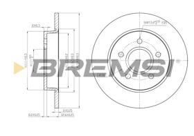 BREMS CD7226S - DISCHI FRENO - BRAKE DISCS