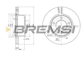 BREMS CD7228V - DISCHI FRENO - BRAKE DISCS