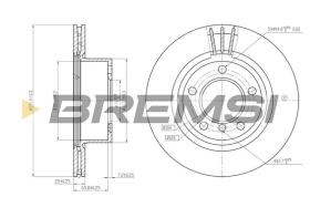 BREMS CD7229V - DISCHI FRENO - BRAKE DISCS