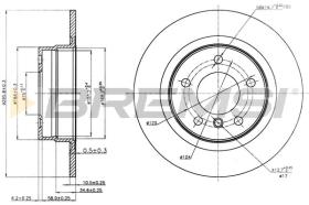 BREMS CD7230S - DISCHI FRENO - BRAKE DISCS