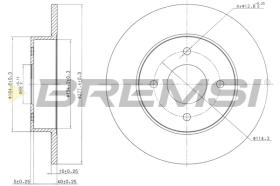 BREMS CD7235S - DISCHI FRENO - BRAKE DISCS