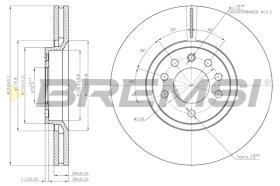 BREMS CD7237V - DISCHI FRENO - BRAKE DISCS