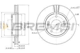 BREMS CD7239V - DISCHI FRENO - BRAKE DISCS