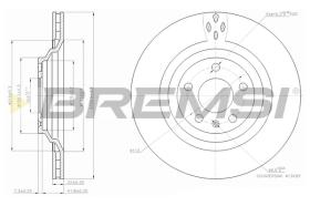 BREMS CD7240V - DISCHI FRENO - BRAKE DISCS