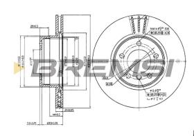 BREMS CD7241V - DISCHI FRENO - BRAKE DISCS