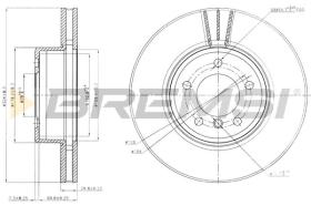 BREMS CD7242V - DISCHI FRENO - BRAKE DISCS