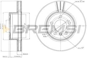 BREMS CD7243V - DISCHI FRENO - BRAKE DISCS