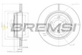 BREMS CD7244V - DISCHI FRENO - BRAKE DISCS