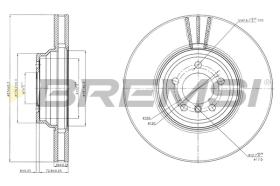 BREMS CD7246V - DISCHI FRENO - BRAKE DISCS