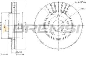 BREMS CD7249V - DISCHI FRENO - BRAKE DISCS